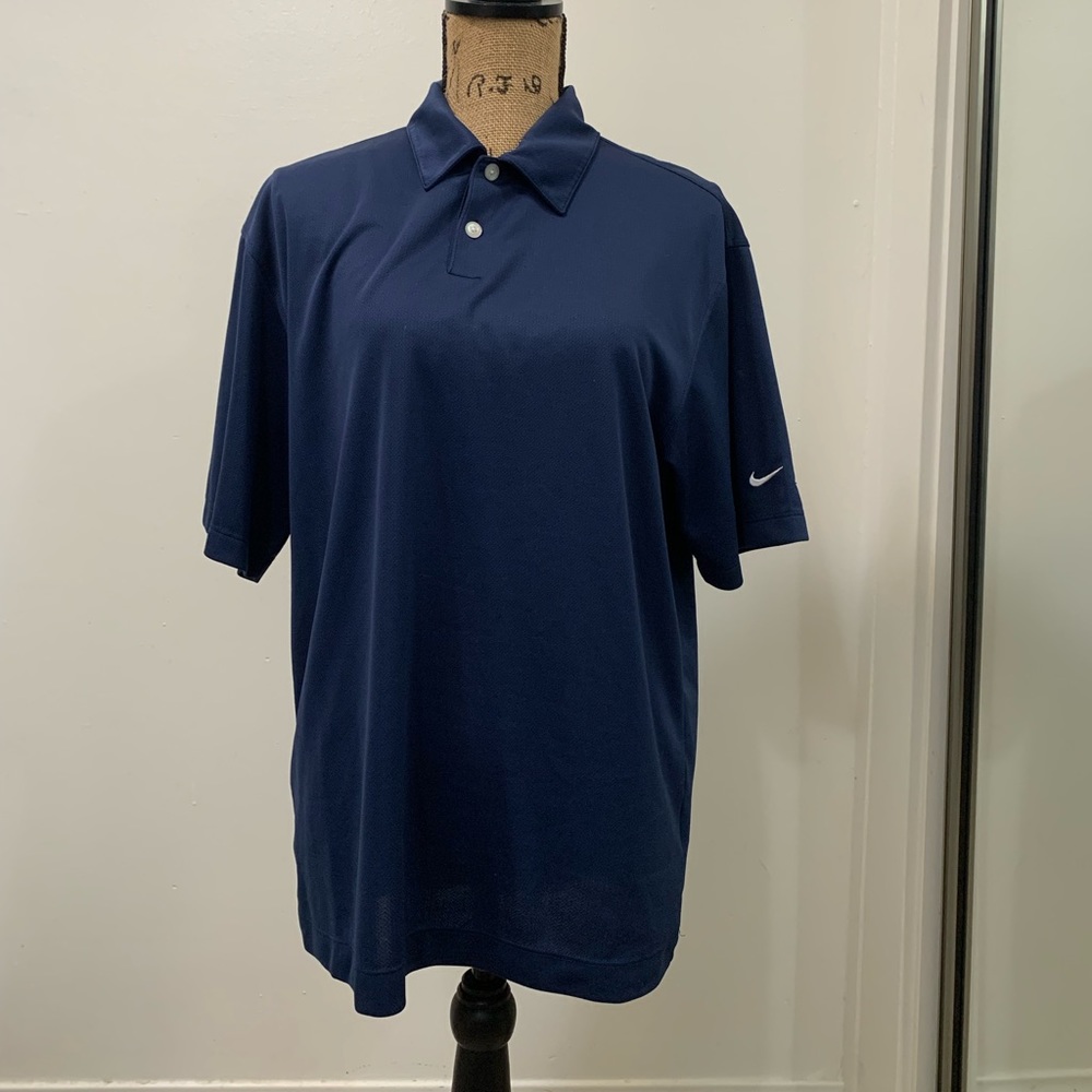 Nike golf polo navy blue Medium